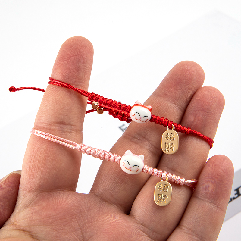 Naruto Headband Metal - Pulsera de gato de la suerte
