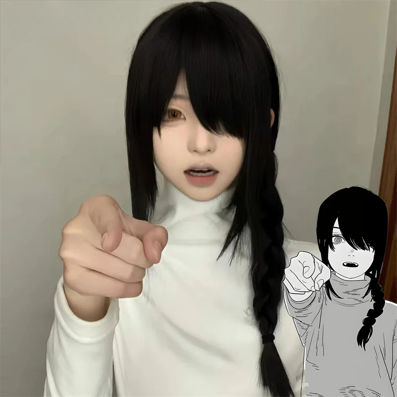 Anime Cosplay Chainsaw Man - Peluca de motosierra de Anime para
