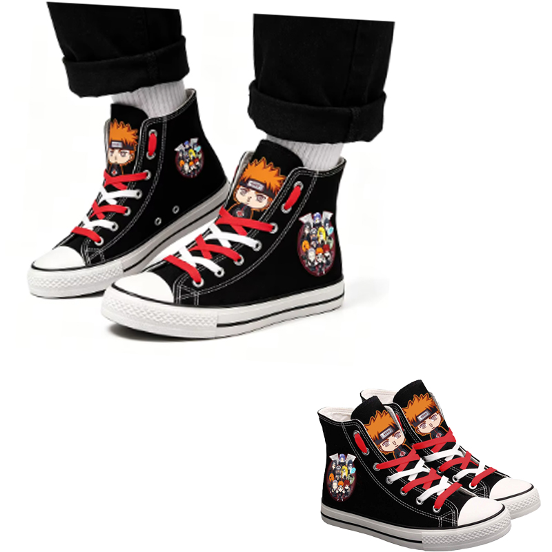 Anime Cosplay Couples Ideas - Zapatos de lona de caña alta