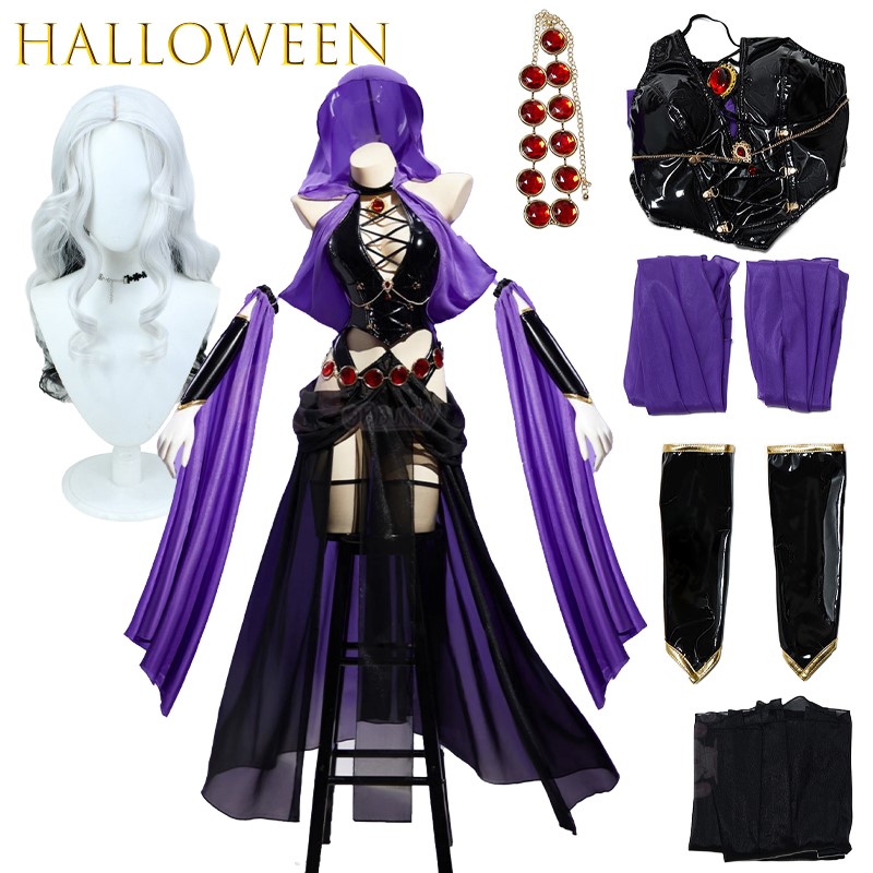Anime Cosplay Outfits Female - AWitch-vestido de bailarina morada para banquete,