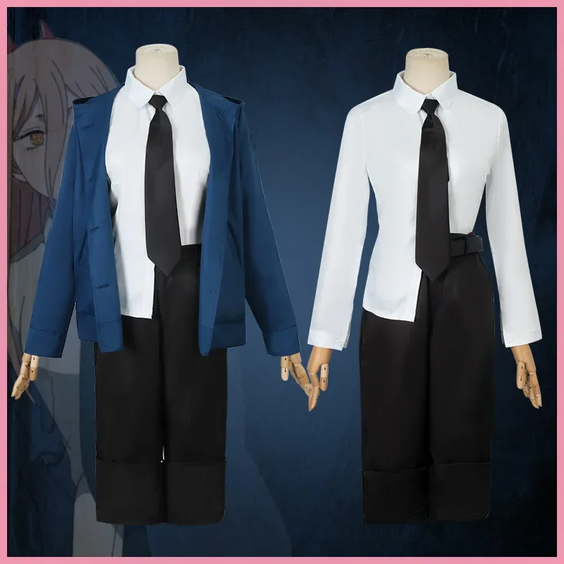 Anime Cosplay Chainsaw Man - Disfraz de motosierra Power para hombre,