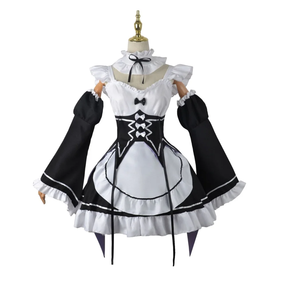 Anime Cosplay Re Zero - Disfraz de Anime Ram Rem Maid