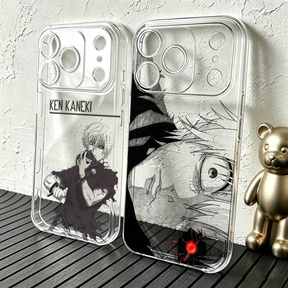 Tokyo Ghoul Mask - Funda Transparente para Teléfono con Diseño