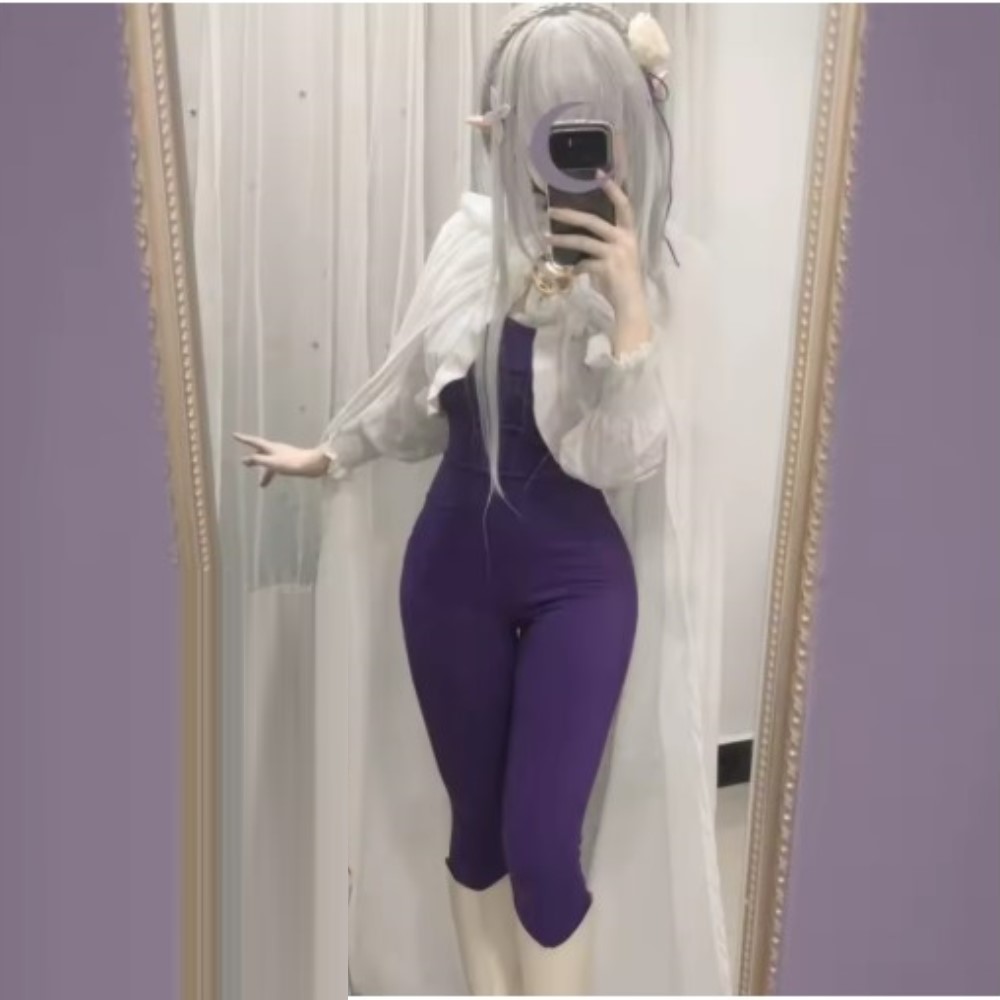 Nuevo disfraz de cosplay de Em - Anime Cosplay Re Zero reseña y precio