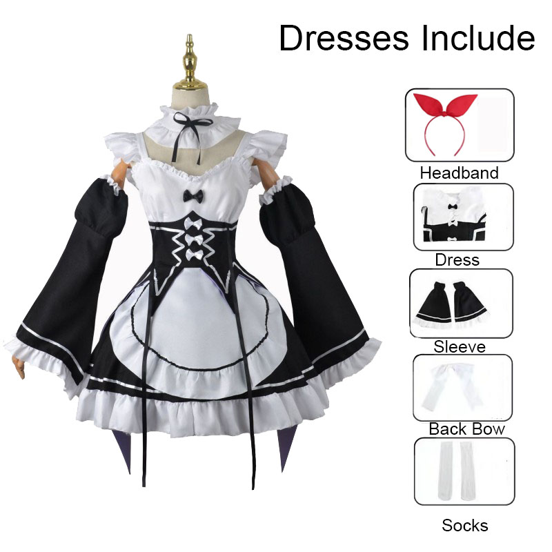 Disfraces de Re:ZERO, Vestido  - Anime Cosplay Re Zero reseña y precio