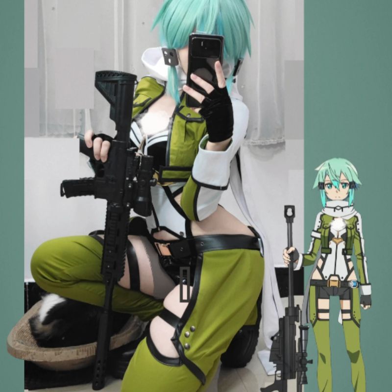 Disfraz de Cosplay de Sinon de - Anime Cosplay Sword reseña y precio