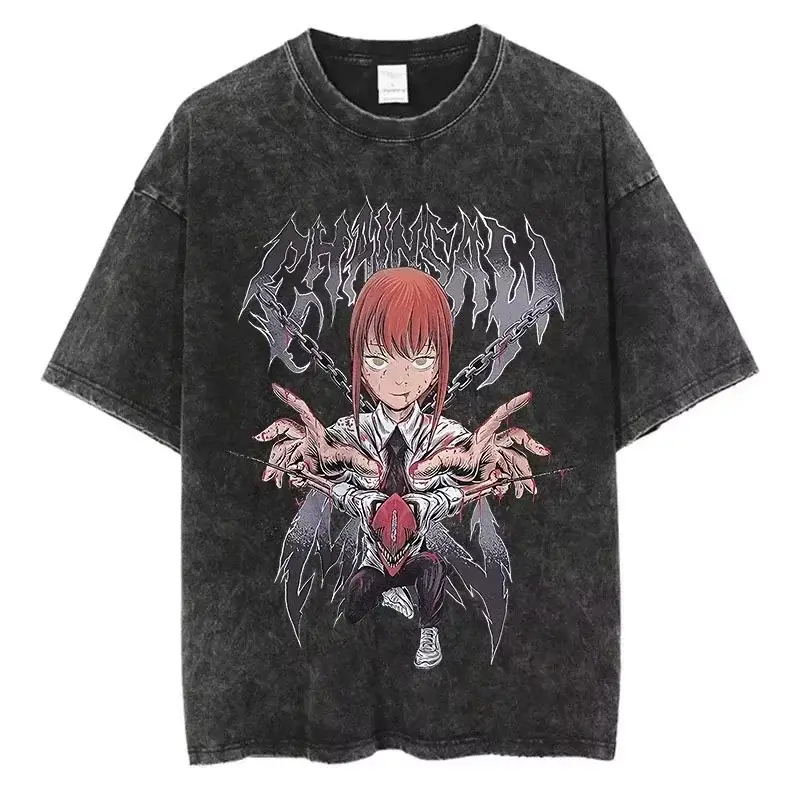 Camiseta Gráfica de Metal Blan - Anime Cosplay Chainsaw Man reseña y precio
